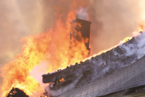 It's not always this obvious that you've had a chimney fire. Call New Buck Chimney Services if you suspect you've had one!