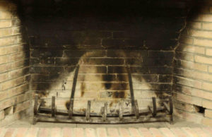 smoke filled fireplace