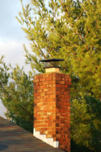 red chimney with cap